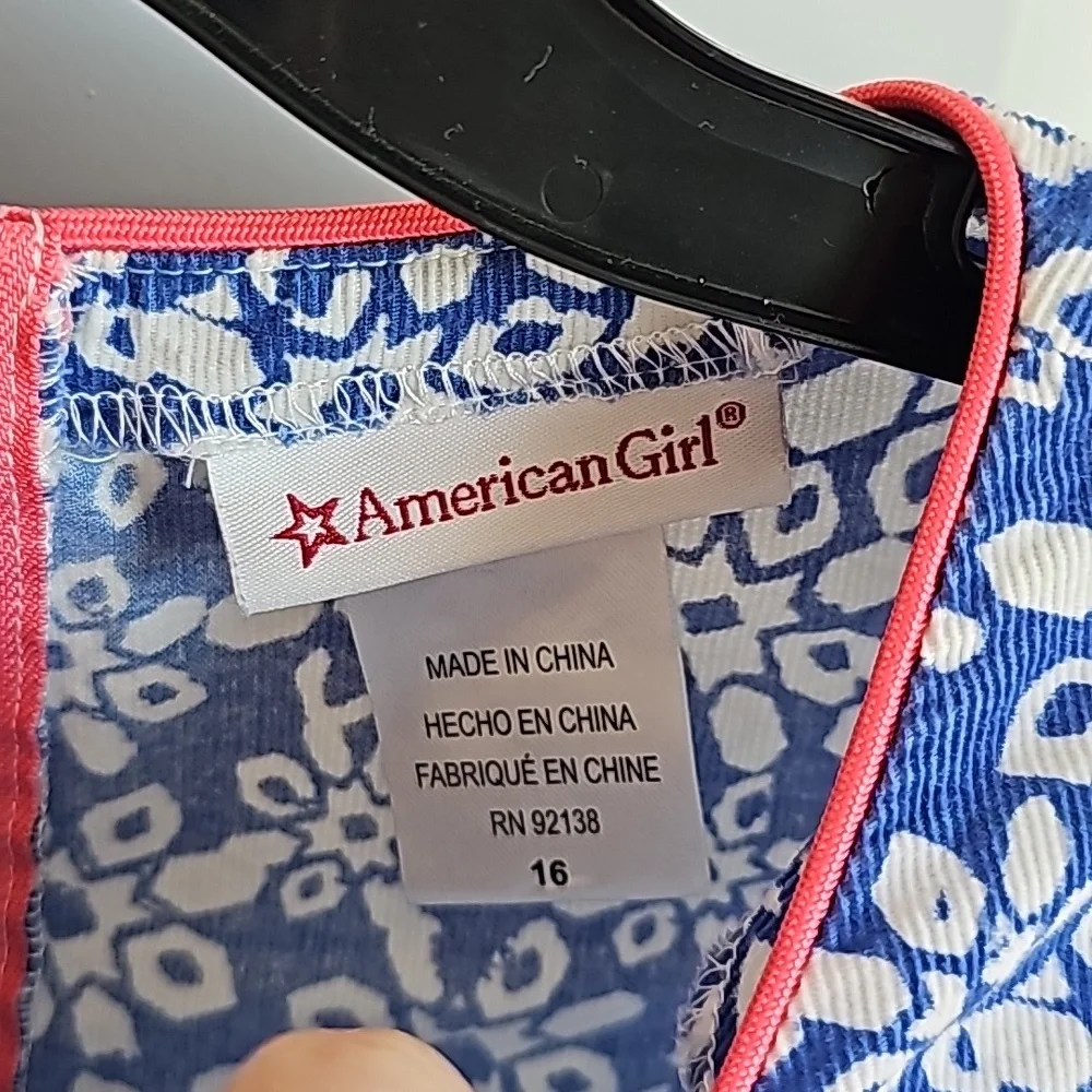 American Girl Truly Me Corduroy Dress With Pockets Size 16 EUC - Picture 4 of 5